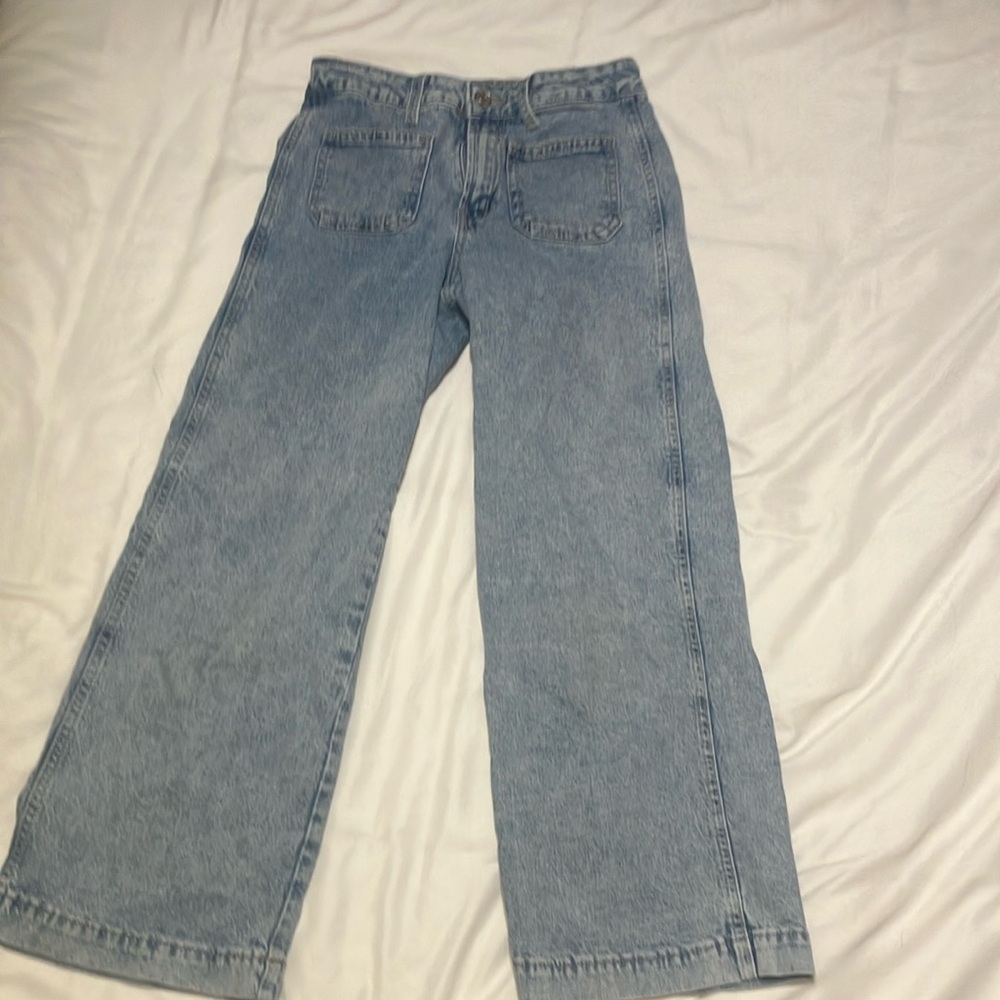 Vintage Wide-Leg Denim Jeans